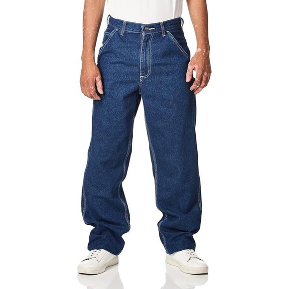 Men's Carhartt Work Dungaree Loose  Carpenter Jeans  B13-DST‎ 40x 34 - Picture 1 of 3